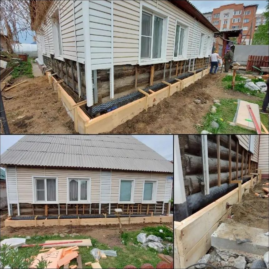 Фасад из сайдинга и отделка цоколя дома