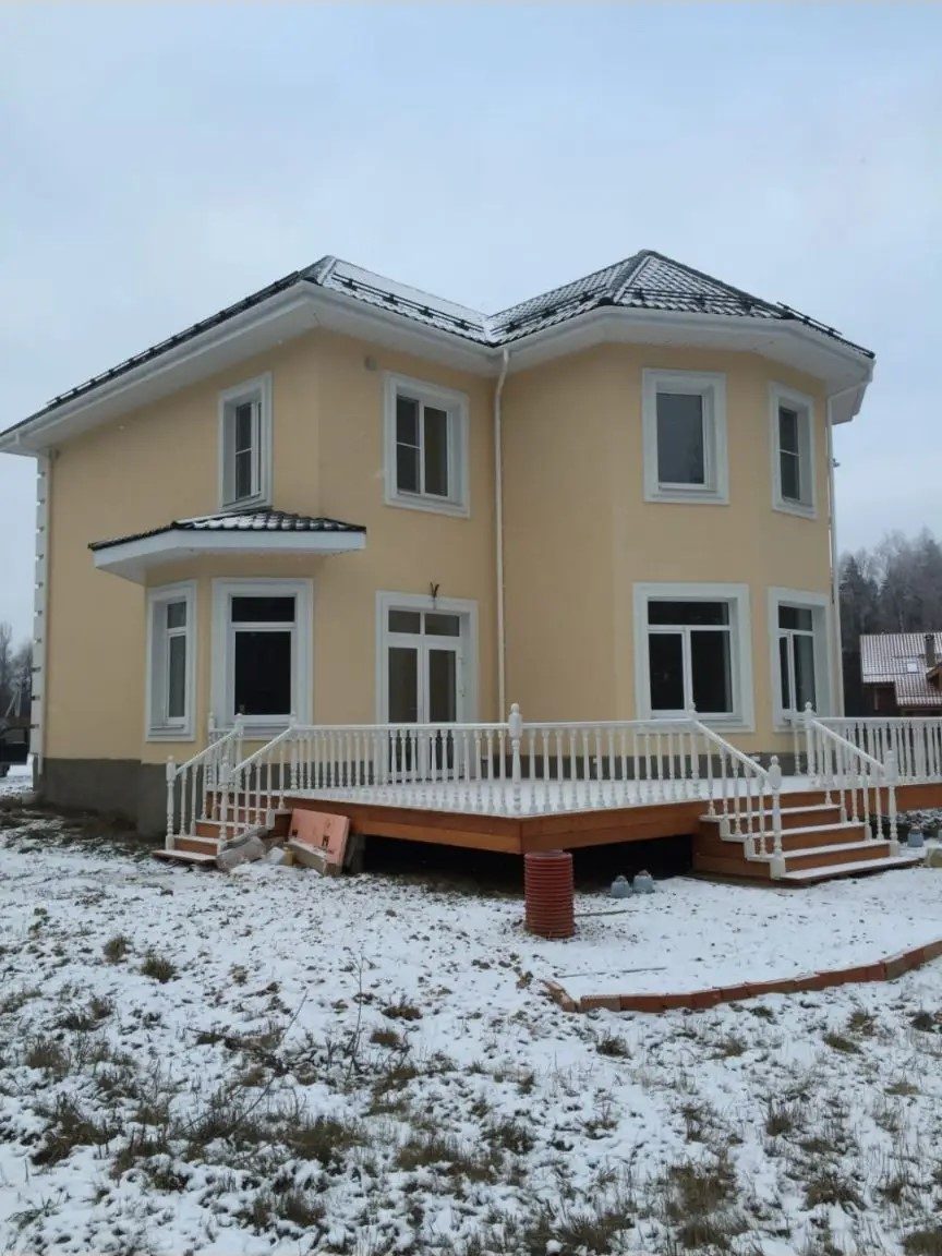 Отделка фасада и терраса частного дома